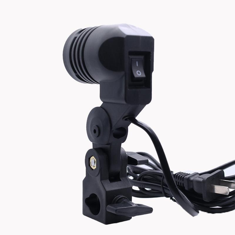 Photography Bulb - Zwart 1.8M Kabel Snoer E27 Socket