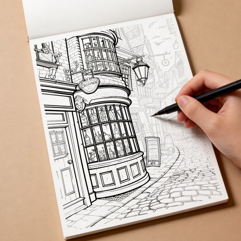 Photography Book - Een graffitisketsboek, high-definition fun copy, handgetekend
