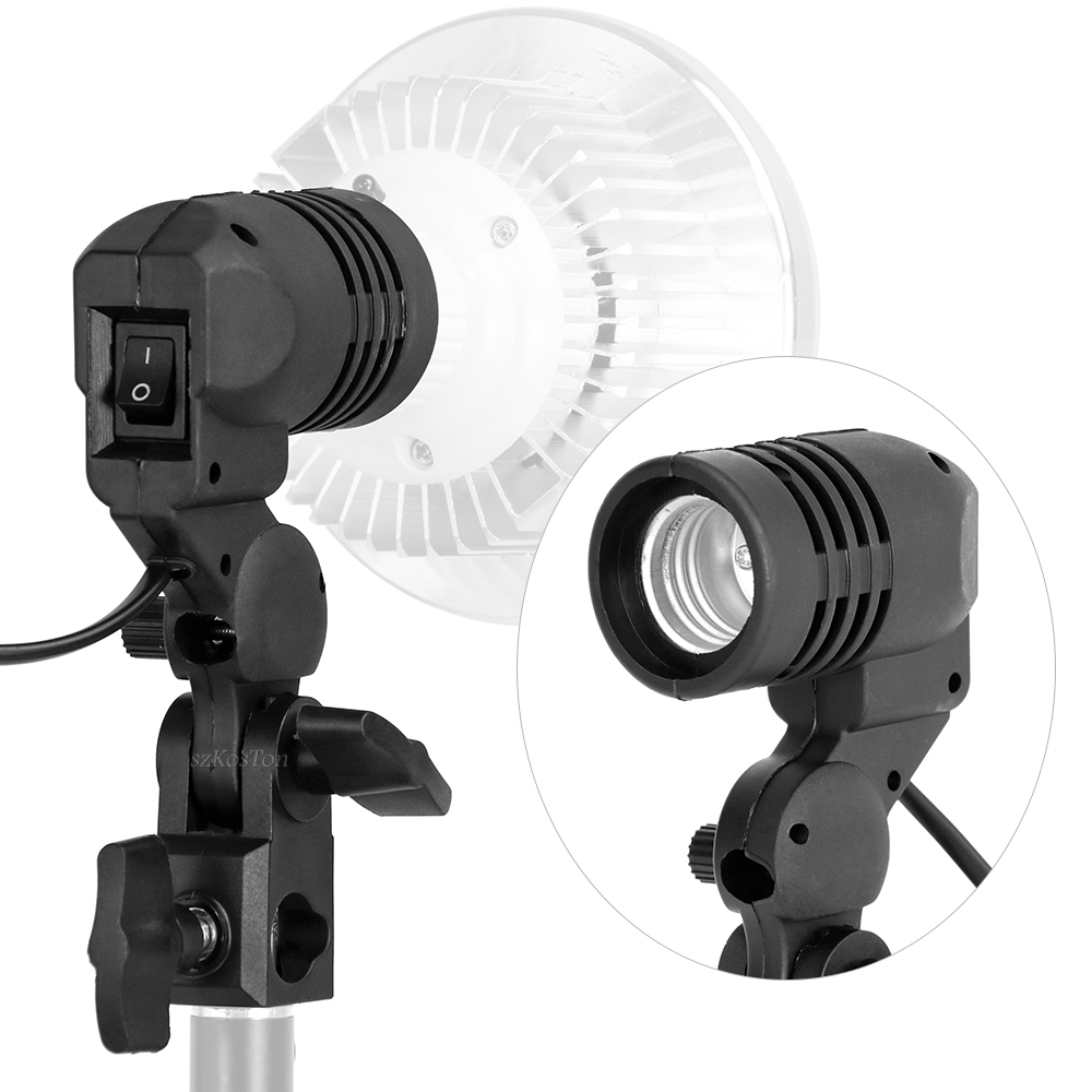Photography Bulb - Enkele kop lamphouder E27-fitting Flash Paraplubeugel