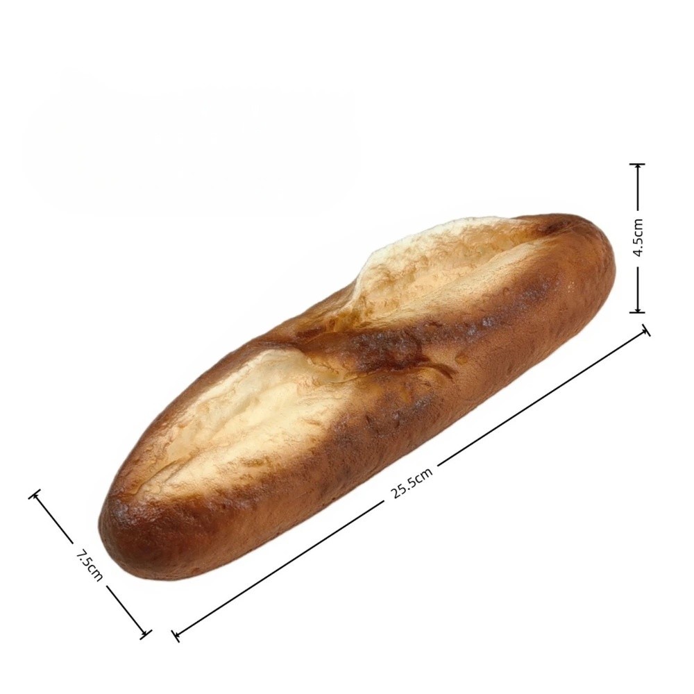 Photography Interest - Zacht PU-imitatiebrood Realistisch niet-giftig imitatie Frans