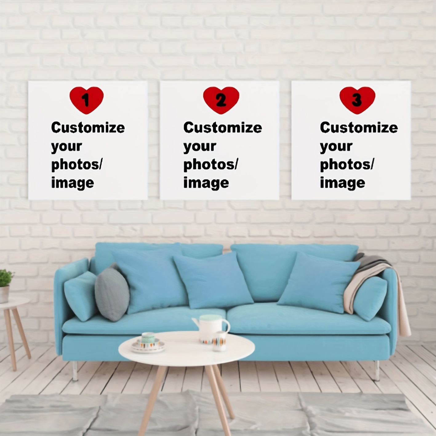 Photography Object - 3 stks/set Custom Vierkante Canvas Poster