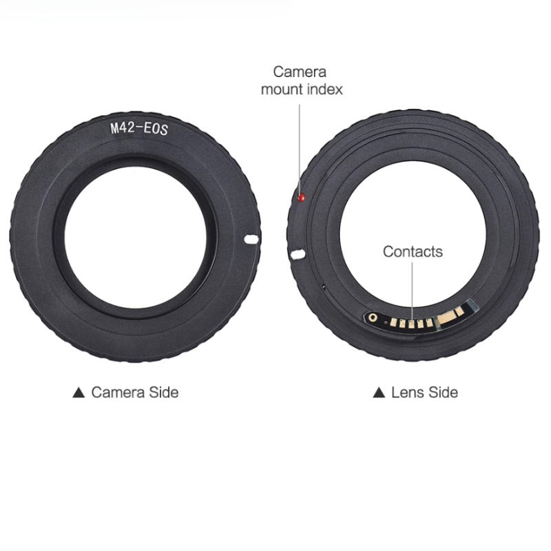 Lens Adapter Ring - M42-EOS 10 Gen elektronische lensadapterring compatibel