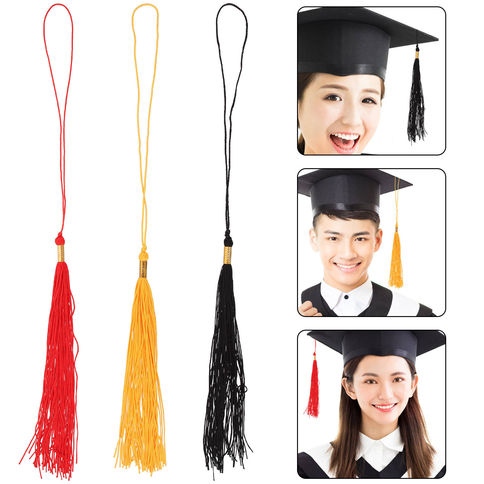 Photography Graduation - 3 stuks afstudeerkwasten academische hoed hanger