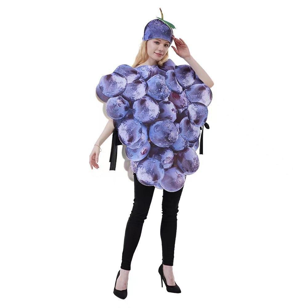Photography Interest - Halloween-optreden kostuums Grappig paar Fruitfeest Druivenoutfit
