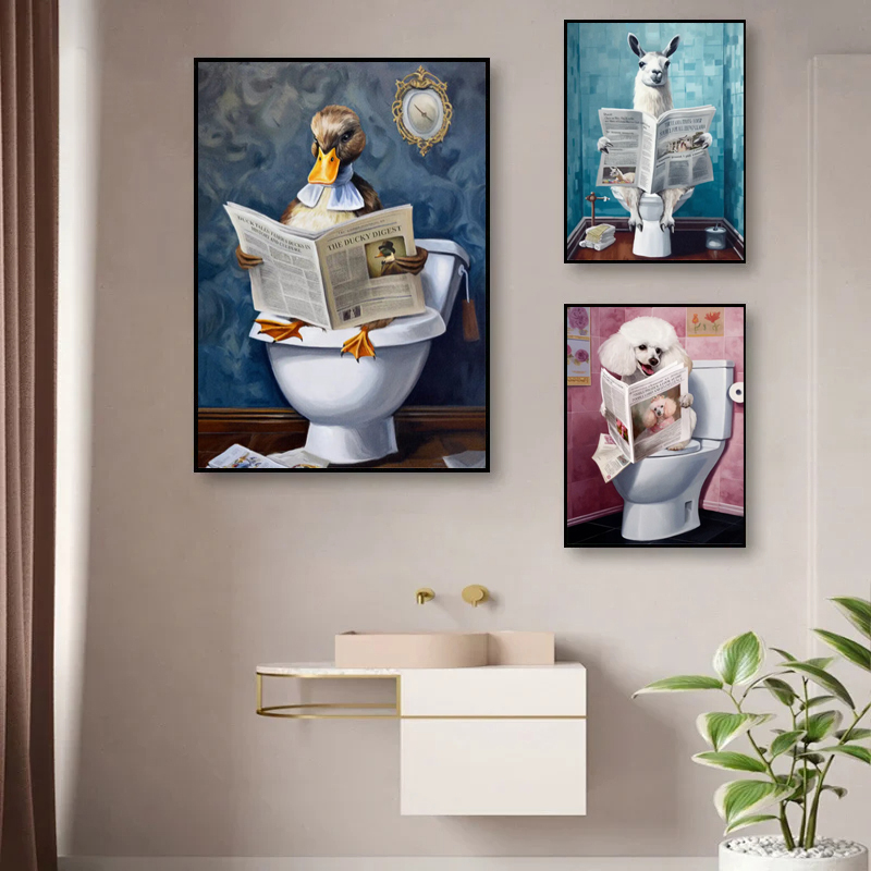 Badkamer Decor Kleurrijke Dier - Photography Duck recensie en prijs