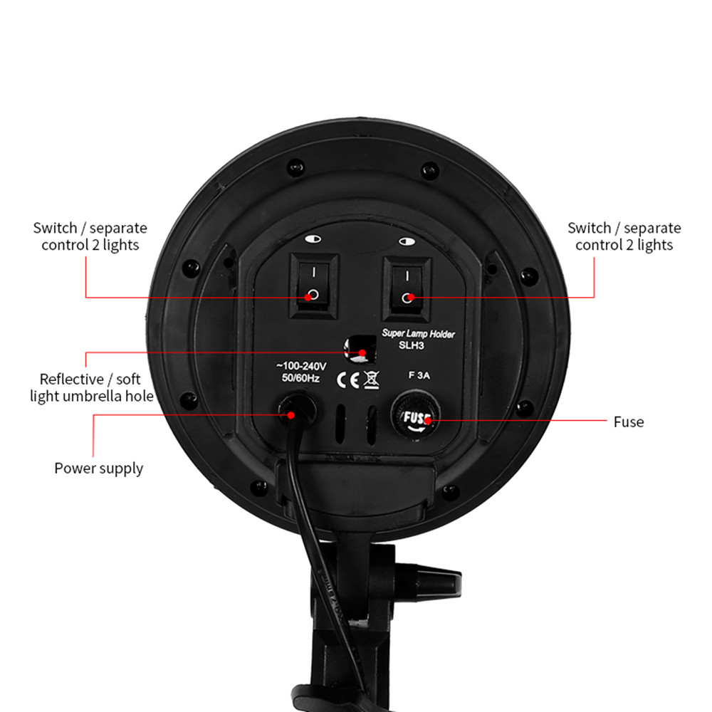 E27-basis Vier lamphouder Gloe - Photography Bulb recensie en prijs