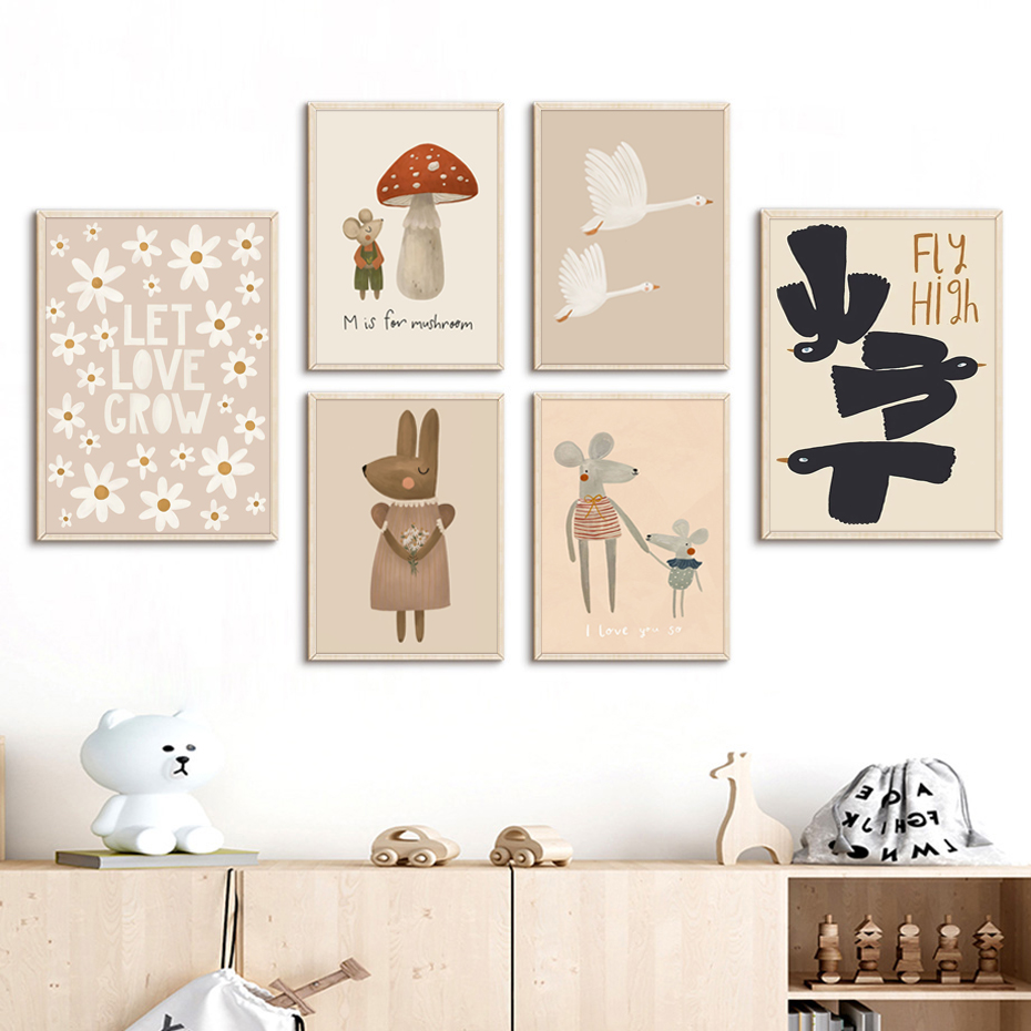 Boho Cartoon Konijn Muis Ganze - Photography Duck recensie en prijs