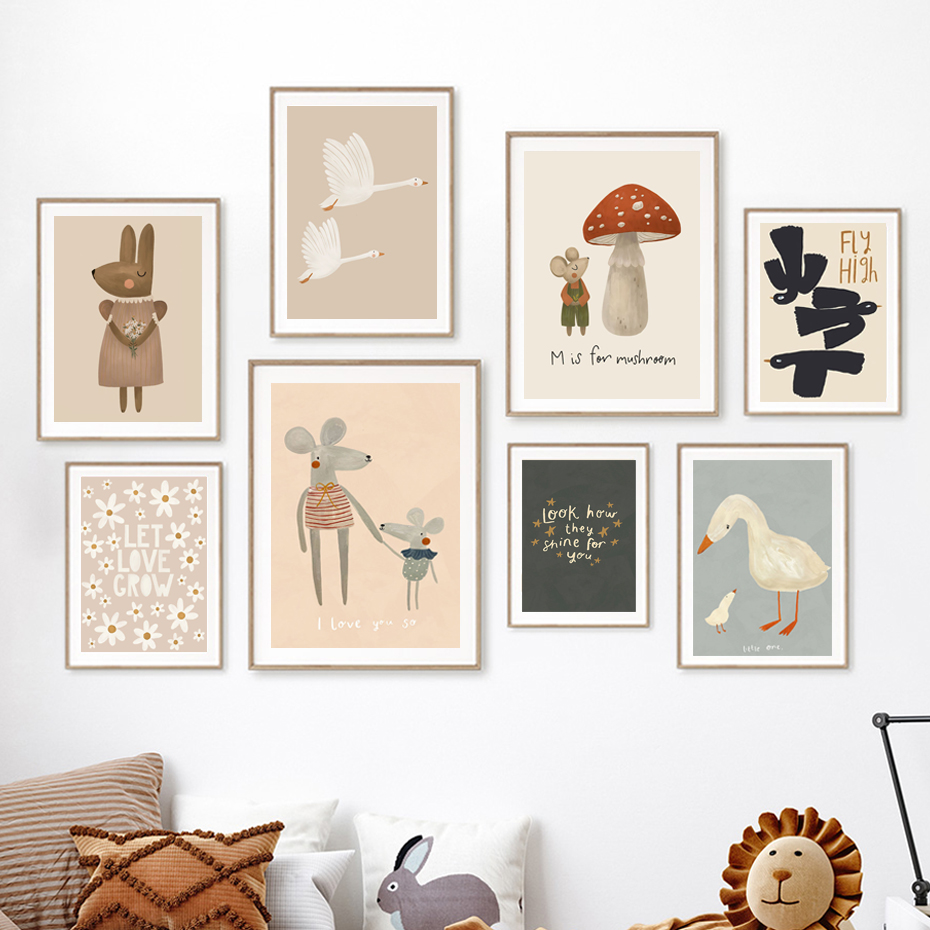 Boho Cartoon Konijn Muis Ganze - Photography Duck recensie en prijs