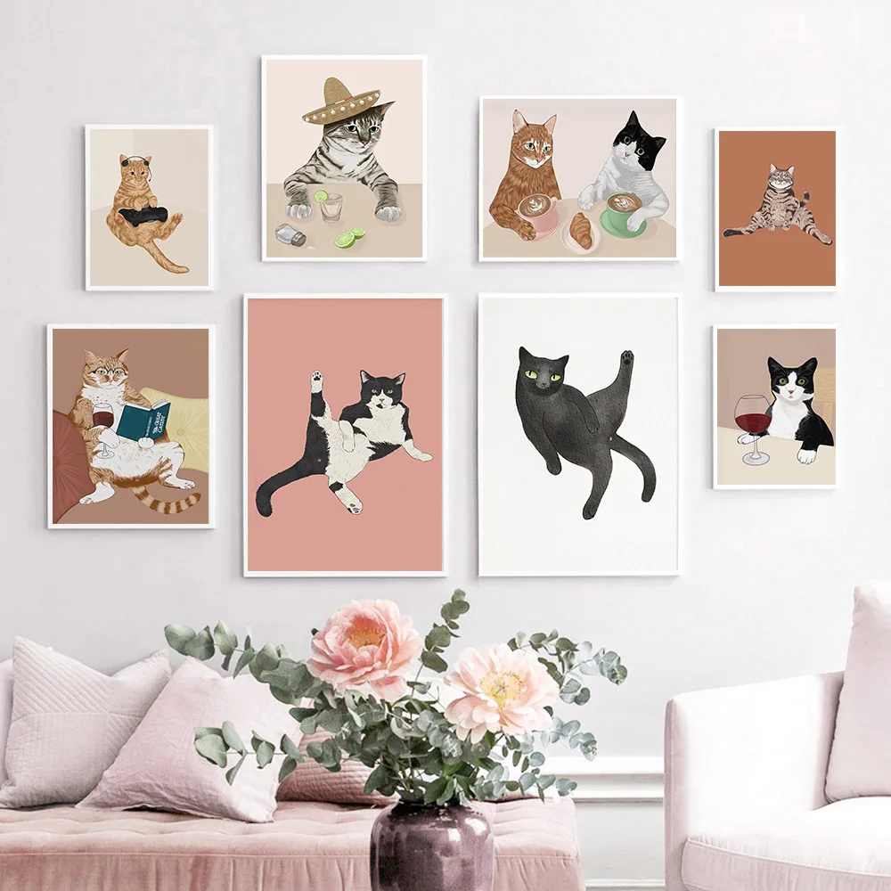 Grappige Wijn Zwarte Kat Muur  - Photography Duck recensie en prijs